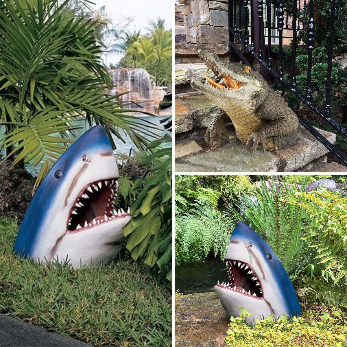 Crocodile Garden Decoration